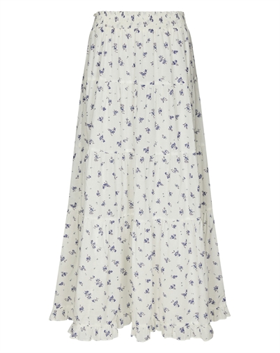 Neo Noir - Asta Small Blossom Nederdel - White Blue